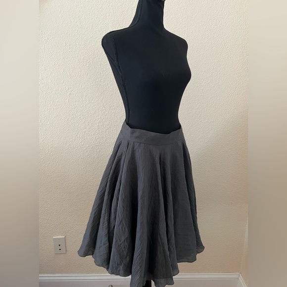 Ioanna Kourbela Gray Full Skirt Size Small - Picture 5 of 16